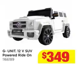 Mr Toys G- Unit. 12 V SUV Powered Ride On offer