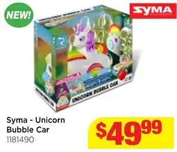 Mr Toys Syma - Unicorn Bubble Car offer