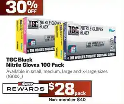 Repco TGC Black Nitrile Gloves offer