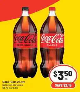 Supa Valu Coca-Cola 2 Litre Selected Varieties offer