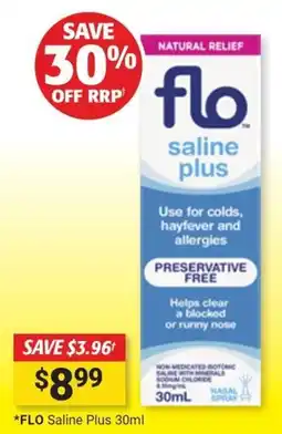 Cincotta Chemist FLO Saline Plus offer