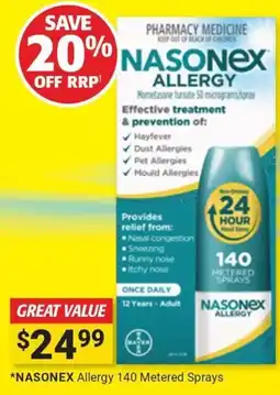Cincotta Chemist Nasonex Allergy offer