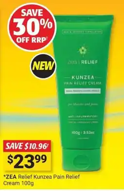 Cincotta Chemist Zea Relief Kunzea Pain Relief Cream offer