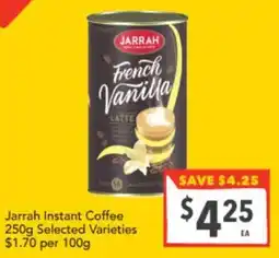 Supa Valu Jarrah Instant Coffee offer
