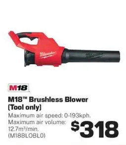 Repco Milwaukee M18 Brushless Blower offer