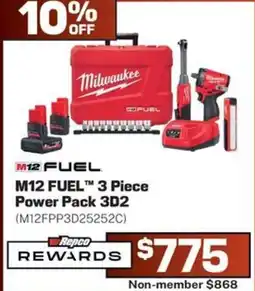 Repco M12 FUEL 3 Piece Power Pack 3D2 offer