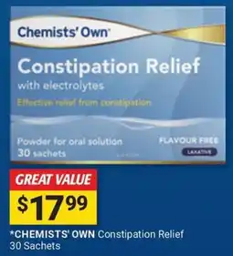 Cincotta Chemist Chemists' Own Constipation Relief offer