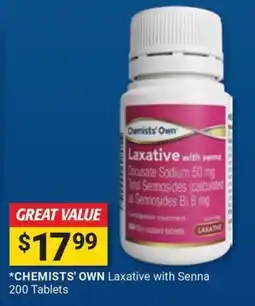 Cincotta Chemist Chemists' Own Laxative with Senna offer