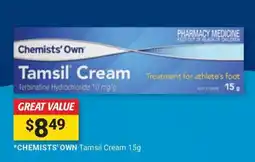 Cincotta Chemist Chemists' Own Tamsil Cream offer
