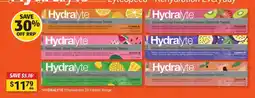 Cincotta Chemist Hydralyte Effervescent 20 Tablets Range offer