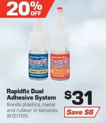 Repco Rapidfix Dual Adhesive System offer