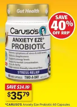 Cincotta Chemist Caruso's Anxiety Eze Probiotic offer