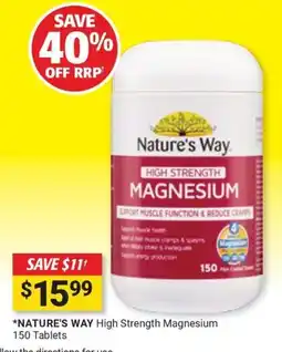 Cincotta Chemist Nature's Way High Strength Magnesium offer