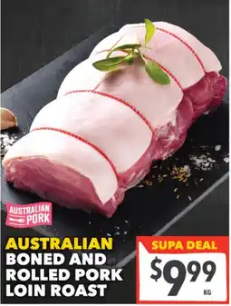 Supa Valu Australian Pork Australian boned and rolled pork loin roast offer