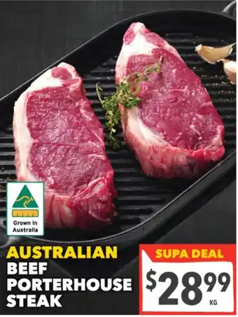 Supa Valu Australian Beef Porterhouse Steak offer