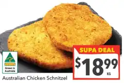 Supa Valu Australian Chicken Schnitzel offer