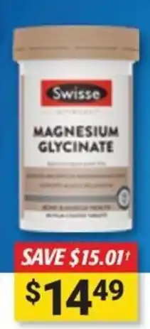 Cincotta Chemist Swisse Magnesium Glycinate offer