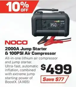 Repco Noco 2000A Jump Starter & 100PSI Air Compressor offer