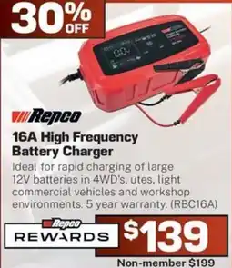 Repco Repco 16A High Frequency Battery Charger offer