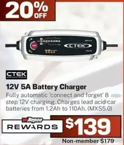 Repco Ctek 12V 5A Battery Charger offer