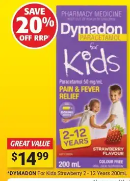 Cincotta Chemist Dymadon For Kids Strawberry offer