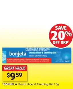 Cincotta Chemist Bonjela Mouth Ulcer & Teething Gel offer