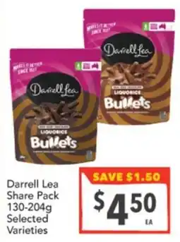 Supa Valu Darrell Lea Liquorice Bullets offer