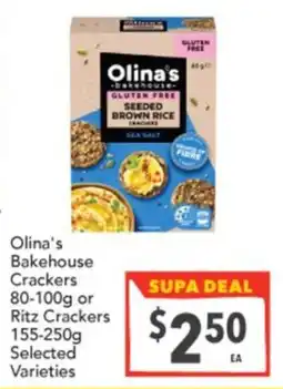 Supa Valu Olina's Bakehouse Crackers offer