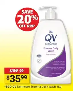 Cincotta Chemist EGO QV Dermcare Eczema Daily Wash offer