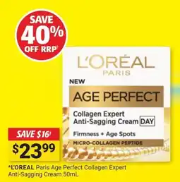 Cincotta Chemist L'OREAL Paris Age Perfect Collagen Expert Anti-Sagging Cream offer