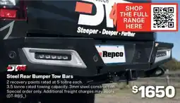 Repco Steel Rear Bumper Tow Bars Repco offer