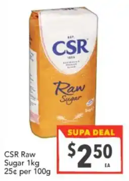Supa Valu CSR Raw Sugar offer