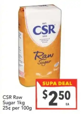 Supa Valu CSR Raw Sugar offer