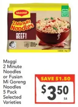 Supa Valu Maggi 2 Minute Noodles offer