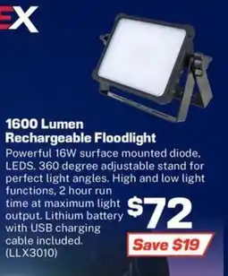 Repco Oex rechargeable light with clamp offer