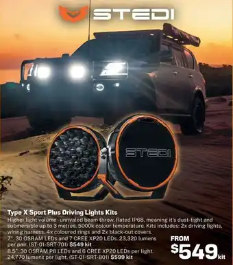 Repco Type x sport plus driving lights kits offer