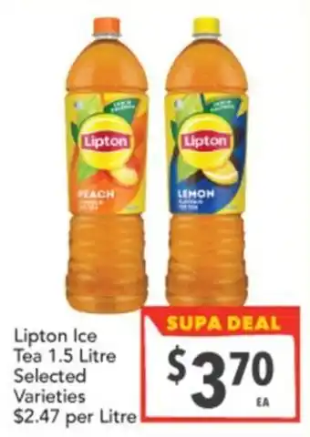 Supa Valu Lipton Ice Tea Selected Varieties offer