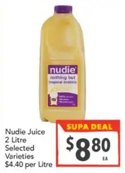 Supa Valu Nudie Juice Selected Varieties offer