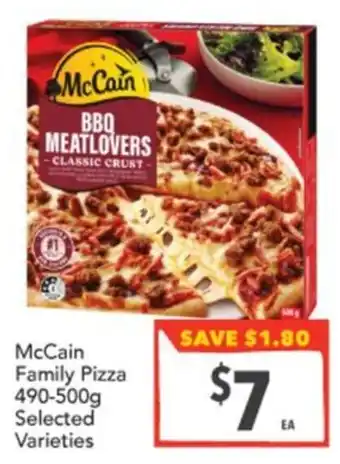 Supa Valu McCain Family Pizza offer