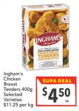 Supa Valu Ingham's Chicken Breast Tenders offer