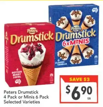Supa Valu Peters Drumstick Selected Varieties offer
