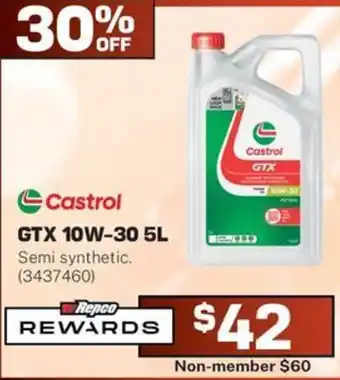 Repco Castrol GTX 10W-30 offer