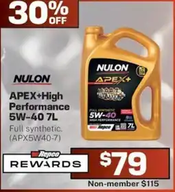 Repco Nulon Apex+ High Performance 5W-40 offer