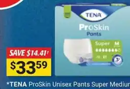 Cincotta Chemist TENA ProSkin Unisex Pants Super Medium offer