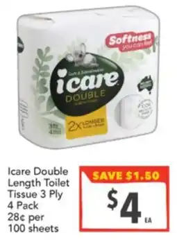 Supa Valu Icare Double Length Toilet Tissue offer