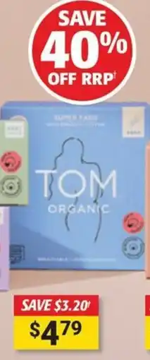 Cincotta Chemist Tom Organic Super Pads offer