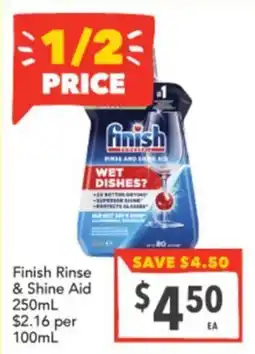 Supa Valu Finish Rinse & Shine Aid offer