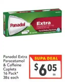 Supa Valu Panadol Extra Paracetamol & Caffeine Caplets offer