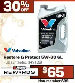 Repco Valvoline Restore & Protect 5W-30 offer