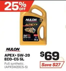 Repco Nulon Apex+ 5W-20 ECO-C5 offer